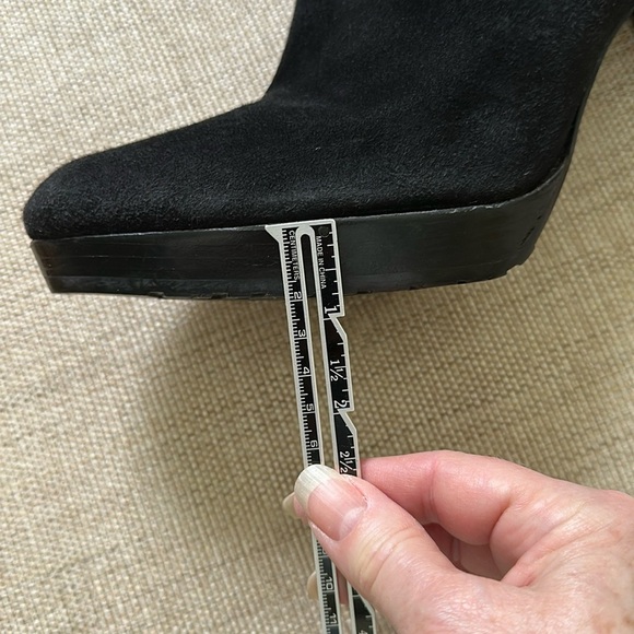 Stuart Weitzman Black Heeled Boots - Picture 10 of 16